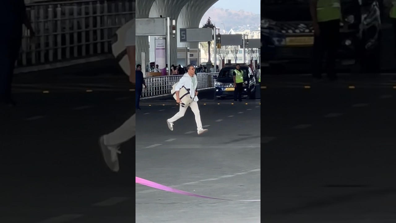 Shooting time Akshay Kumar Mumbai airport