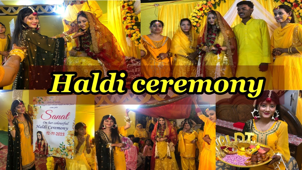 Sister’s shaadi | haldi ki rasme 😍| haldi vlog | samreengallery #vlog #shadi #haldi #youtube