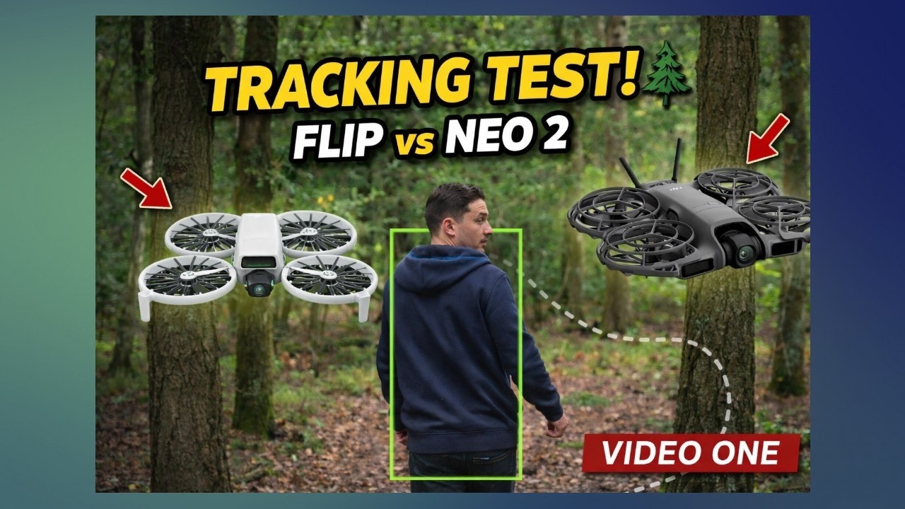 DJI Flip vs Neo 2 Active Track & Obstacle Avoidance Test Follow Mode