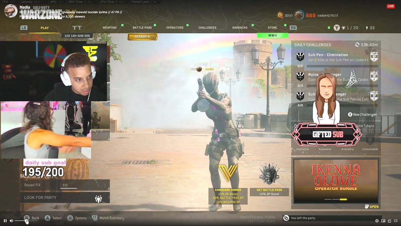 SWAGG REACTS TO NADIA GETTING SWATTED LIVE ON STREAM😮