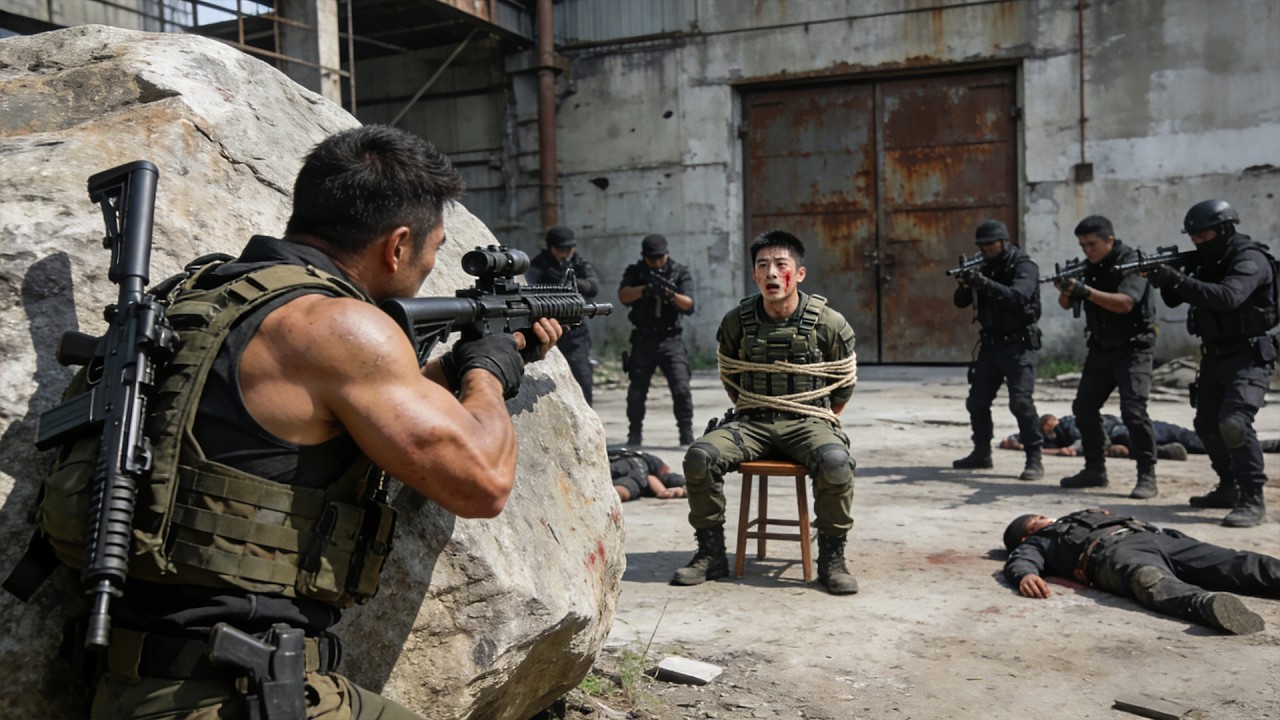 恐怖分子挾持特警隊長，最強狙擊手迅速出擊，營救隊長！#drama #kungfu #中国电视剧