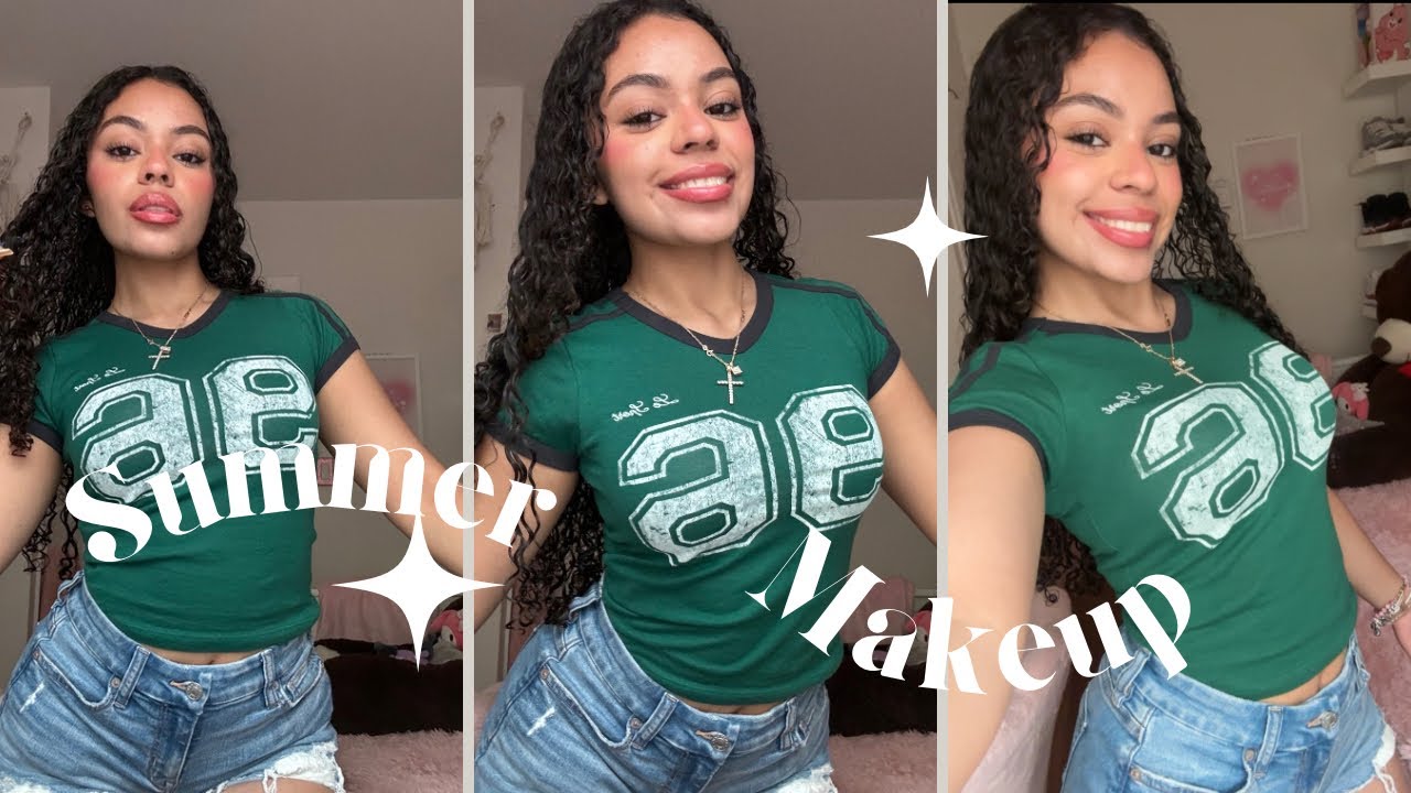 summer glowy makeup routine 2024🌺🏖️+ tips & tricks