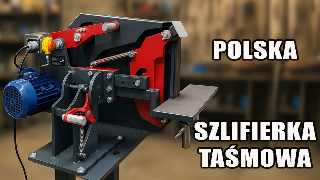 Rozpakowałem OGROMNĄ polską szlifierkę taśmową! + Test i własny stół