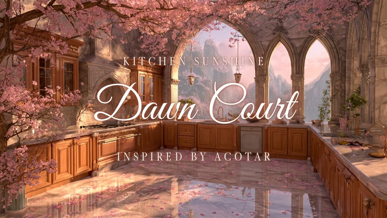 Kitchen of the Dawn Court | Cozy ACOTAR Soft Music with Warm Sunshine and Serene Morning Mood