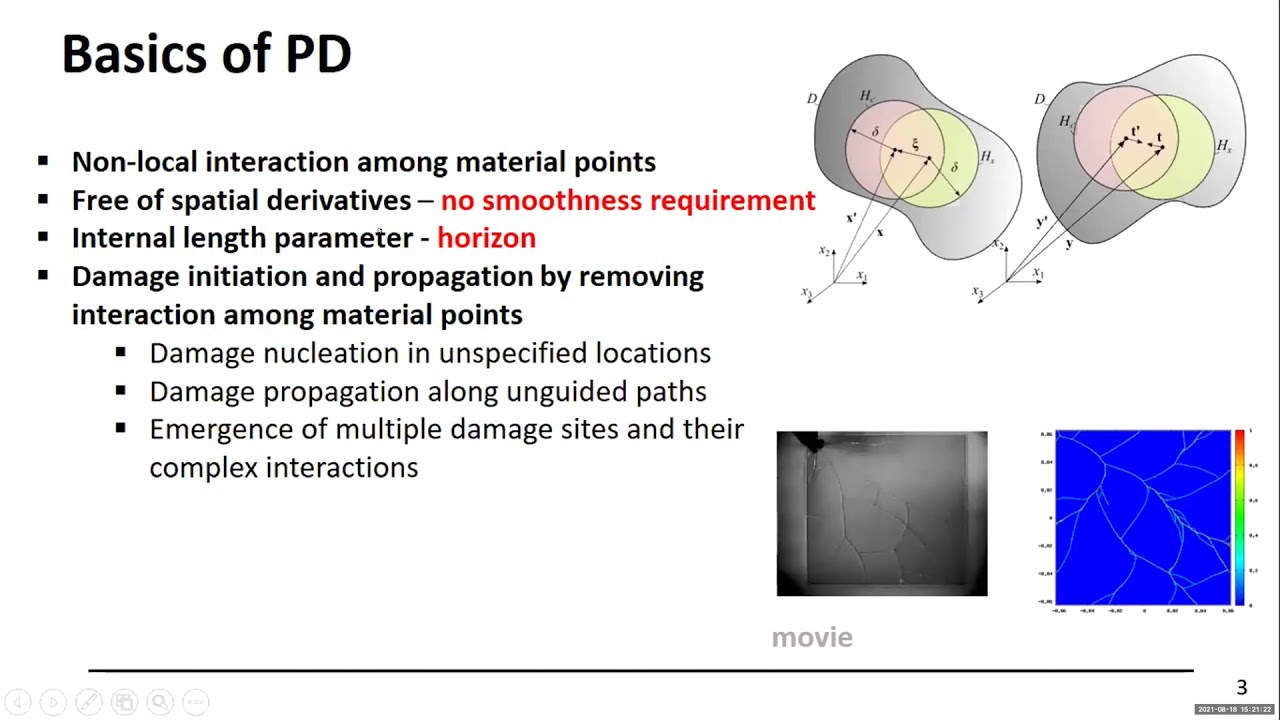 Recent progress in peridynamic theory