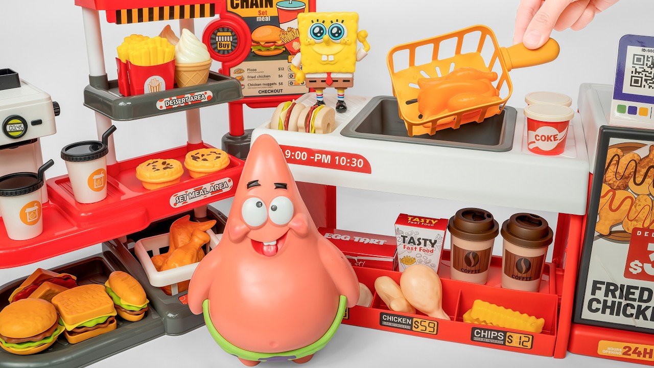 Ultimate Toys Collection 🍗 Mini Kitchen Fried Chicken Shop Playset 🍗미니 주방 후라이드 치킨 가게 놀이 세트 🍳