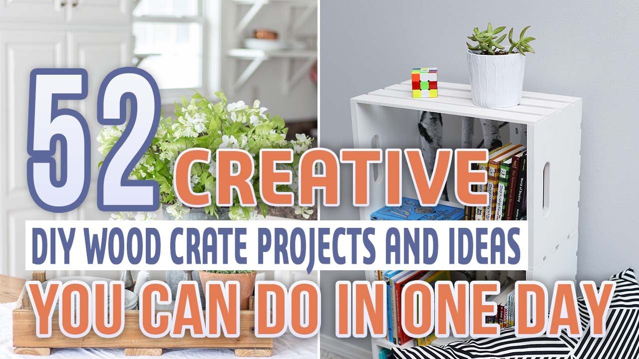 52 Creative DIY Wood Crate Projects And Ideas You Can Do In One Day