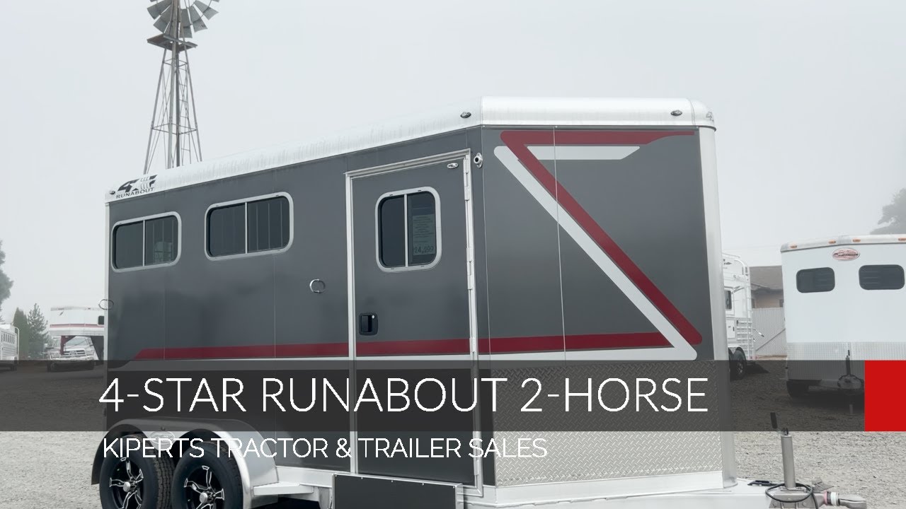 2023 4 Star Trailers Slant Load Bumper Pull Runabout 2 Horse