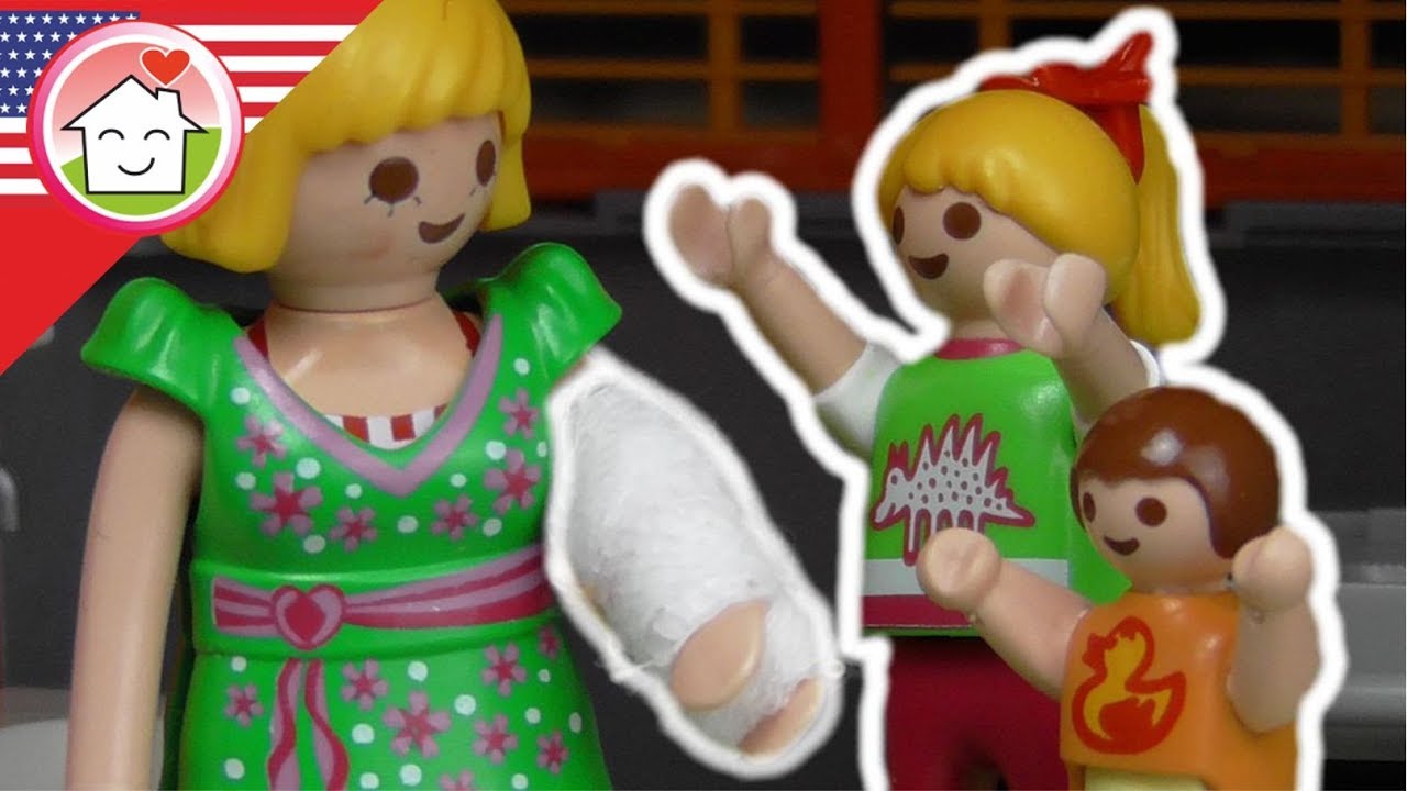 Playmobil movie english - The Broken Arm - The Hauser Family kids cartoons
