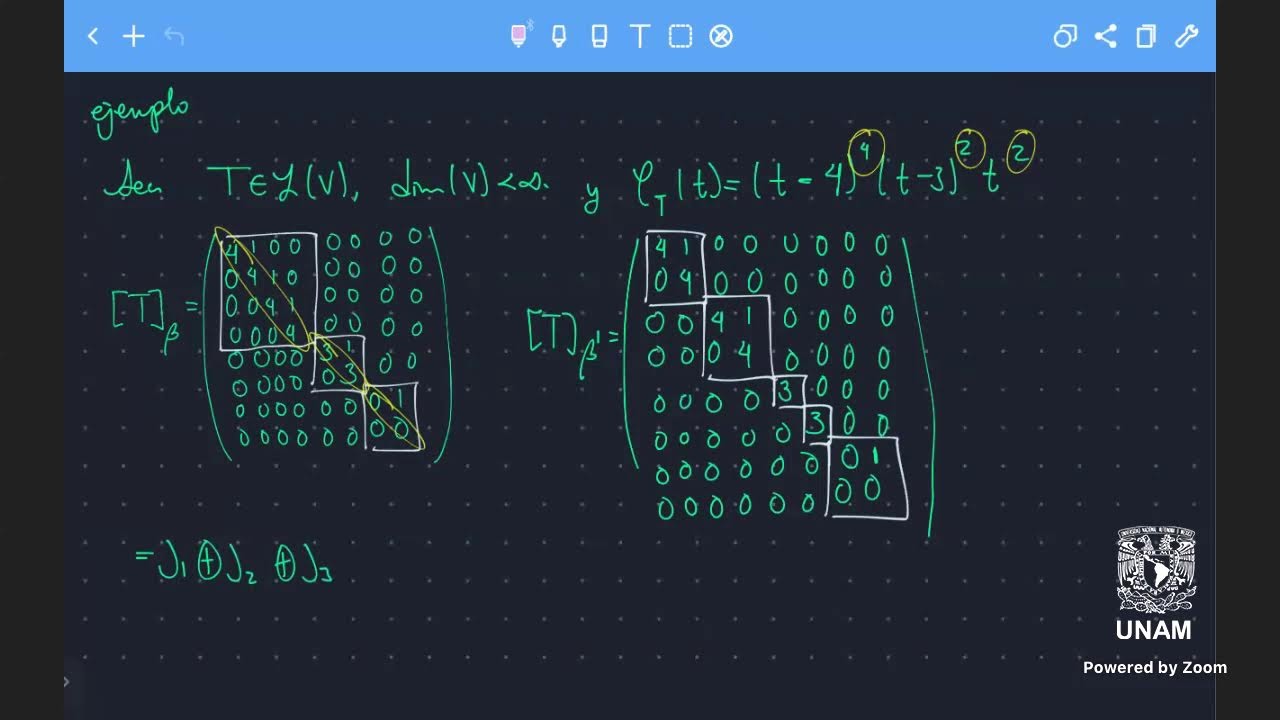 32. Formas can&oacute;nicas (Matrices por bloques)