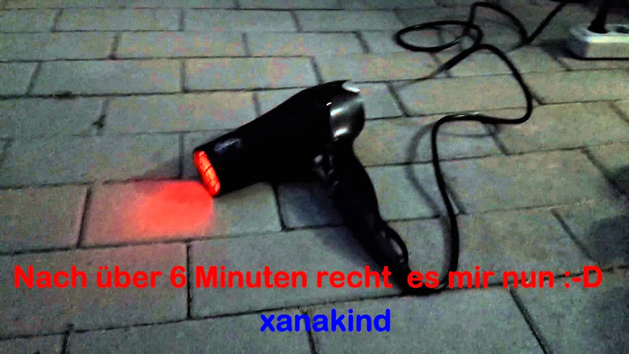 Fön am Drehstrom (5000 Watt) Hairdryer with overvoltage (5000 watts)
