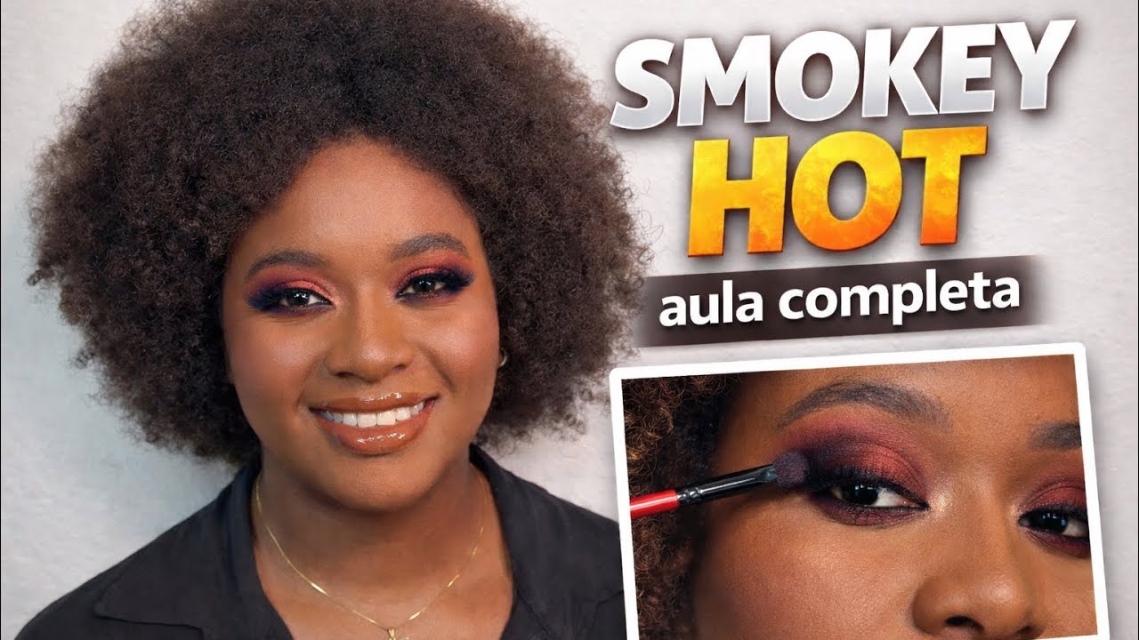 Maquiagem PROFISSIONAL Smokey Hot (Esfumado quente) - PASSO A PASSO