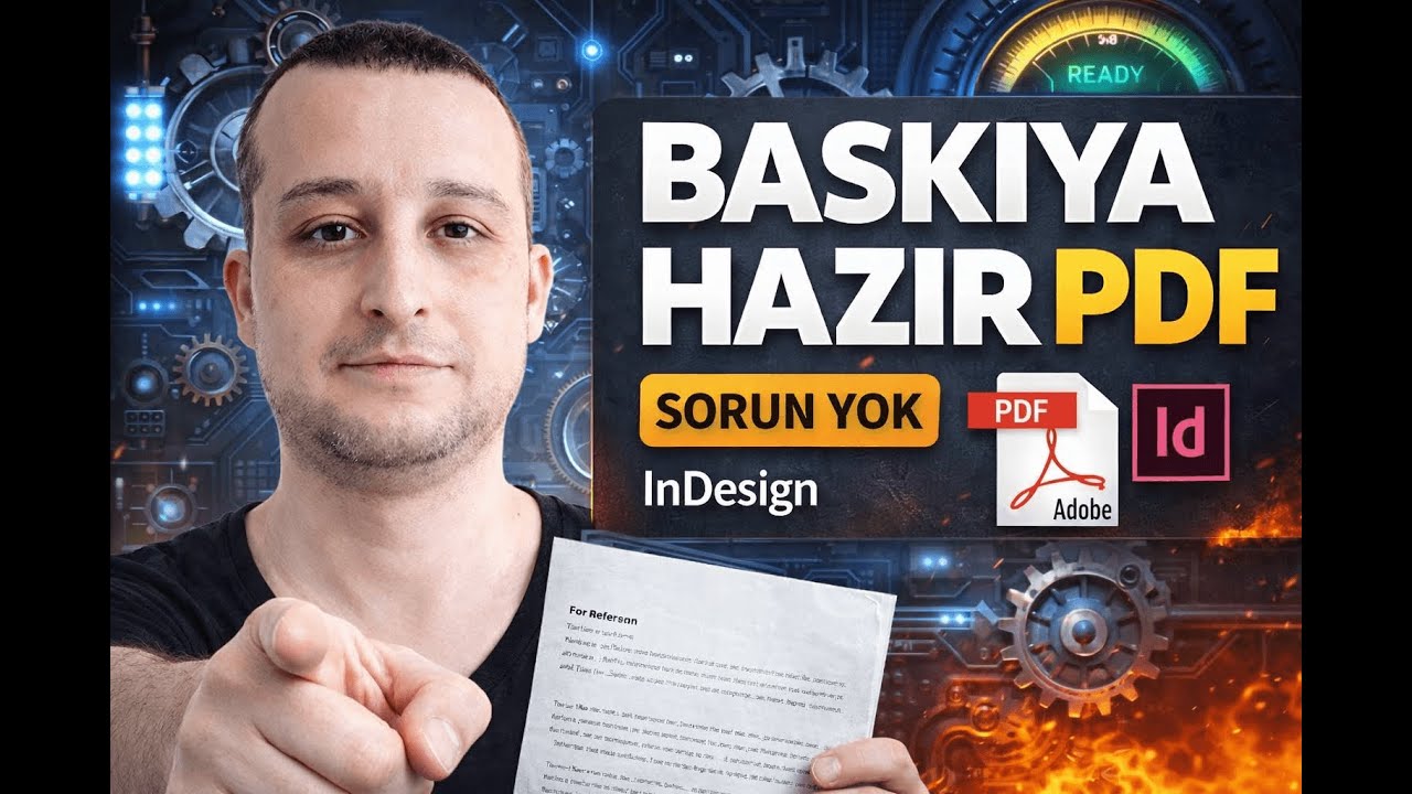 🔴INDESIGN BASKI PDF AYARLARI | ADOBE INDESIGN CC 2018 DERSLERİ