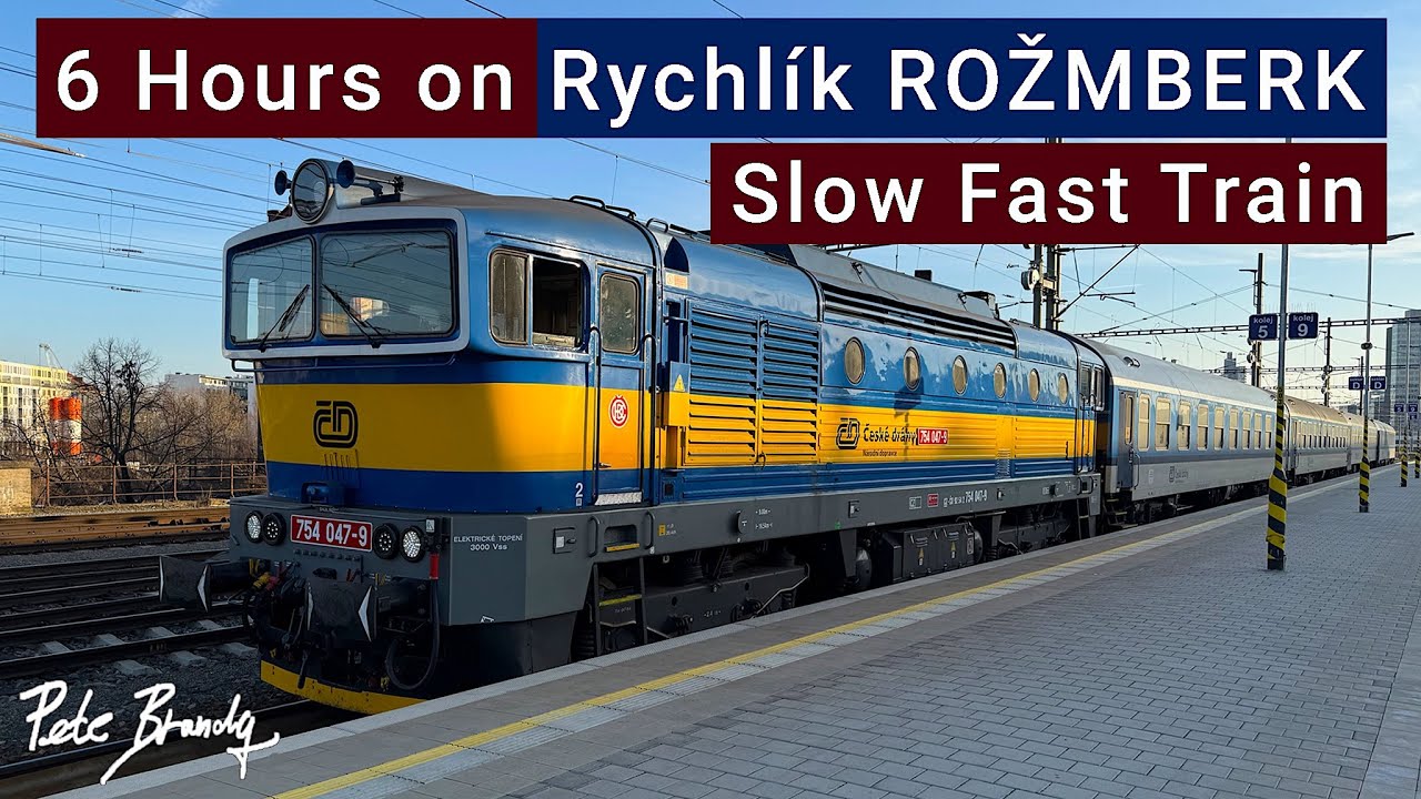 TRIP REPORT | 6 Hours aboard Rychlík Rožmberk Local Fast Train | Pilsen to Brno | 1st class