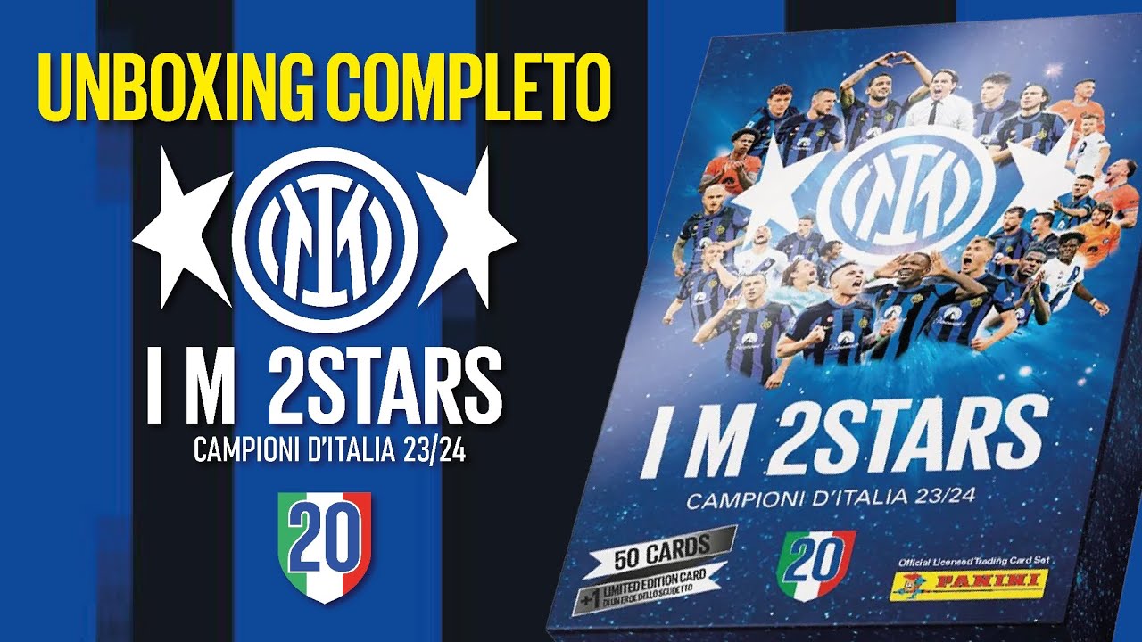 Unboxing I M 2STARS ⚫🔵 Inter Official Licensed Trading Card Set #panini #IM2STARS #fcinter #milano