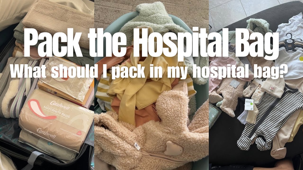 What&rsquo;s in my hospital bag/ Pack hospital bag/ Hospital bag for mom and baby/ Baby essentials