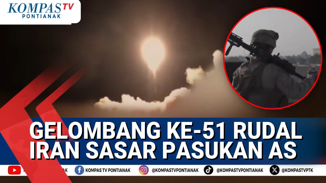 Iran Rilis Gelombang Serangan Ke-51, Rudal Targetkan Pasukan AS