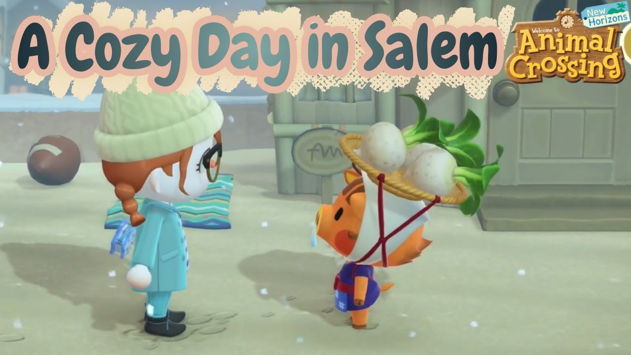 Cozy Day in Salem 🌙 | Cozy Animal Crossing Longplay (No Commentary)