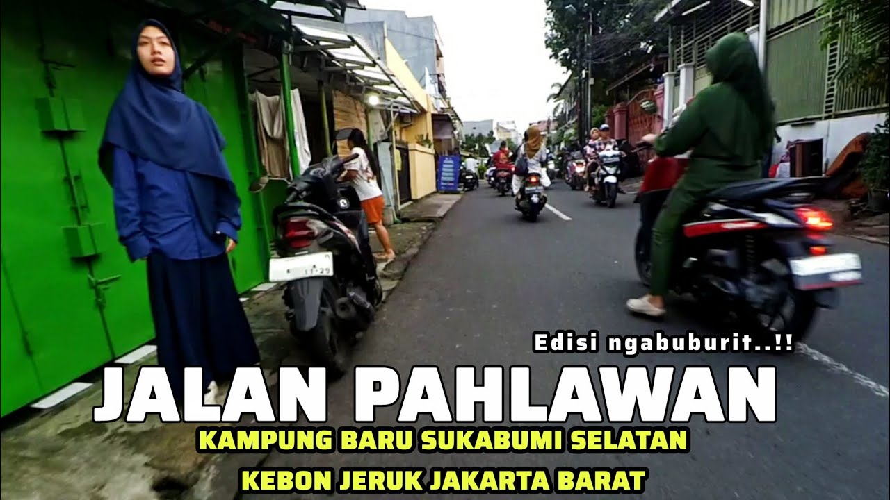 Suasana ngabuburit di jalan ff kampung baru sukabumi selatan kebon jeruk Jakarta Barat 