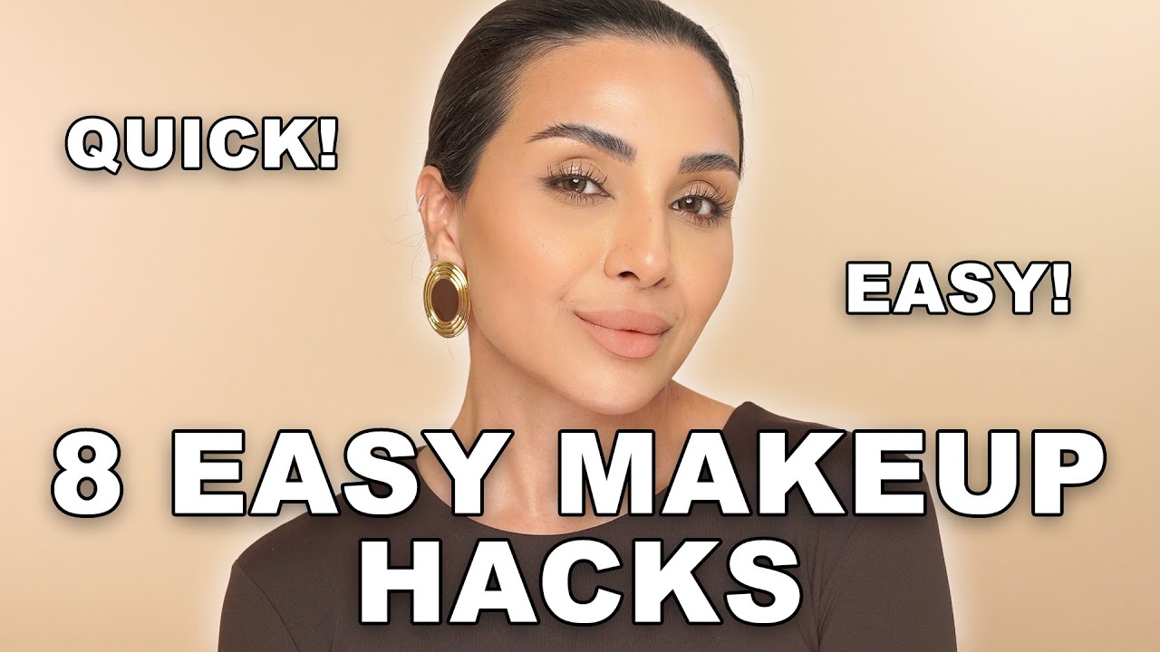 8 QUICK & EASY Makeup Hacks | Nina Ubhi