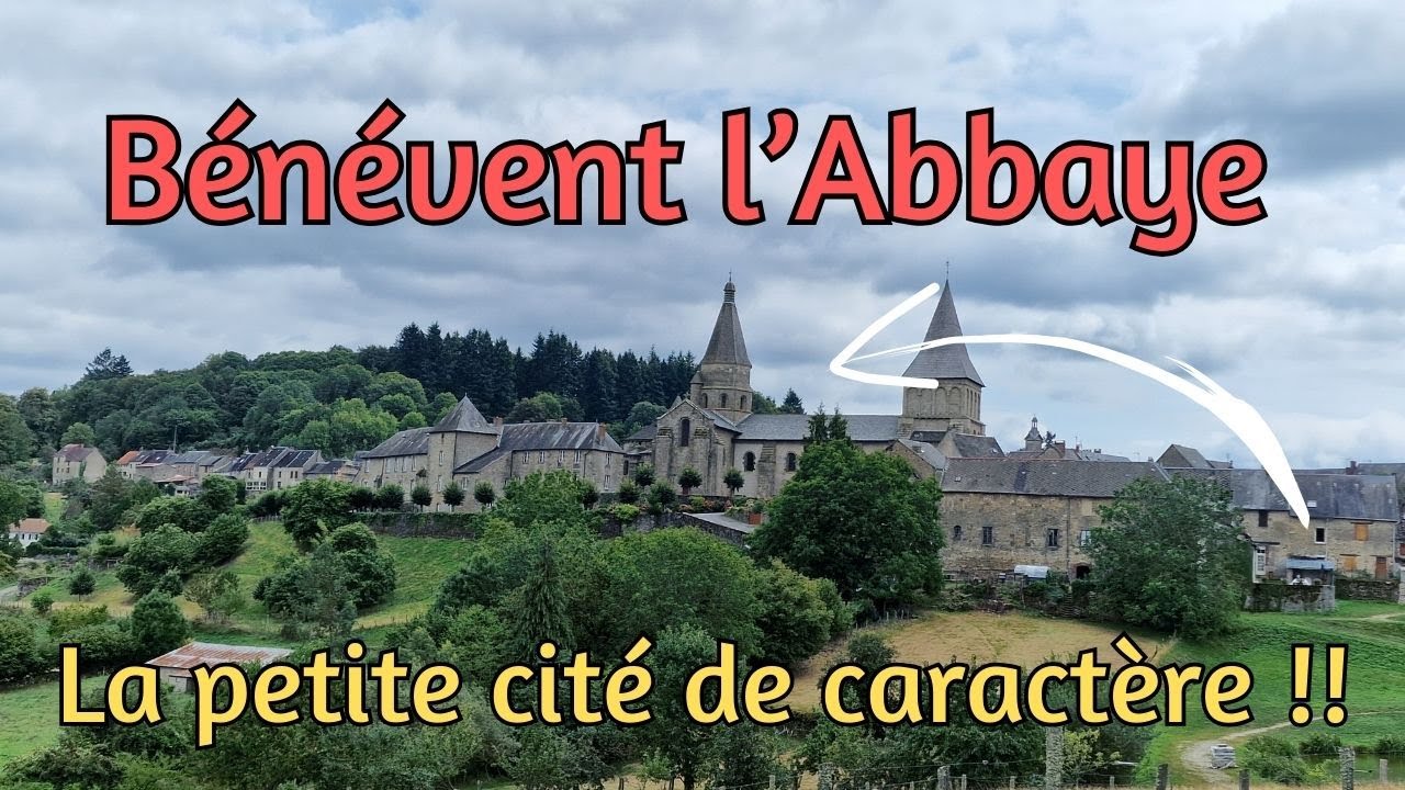 Bénévent l'Abbaye superbe petite cité de caractère/Creuse/Aire de camping car #campingcar #vanlife