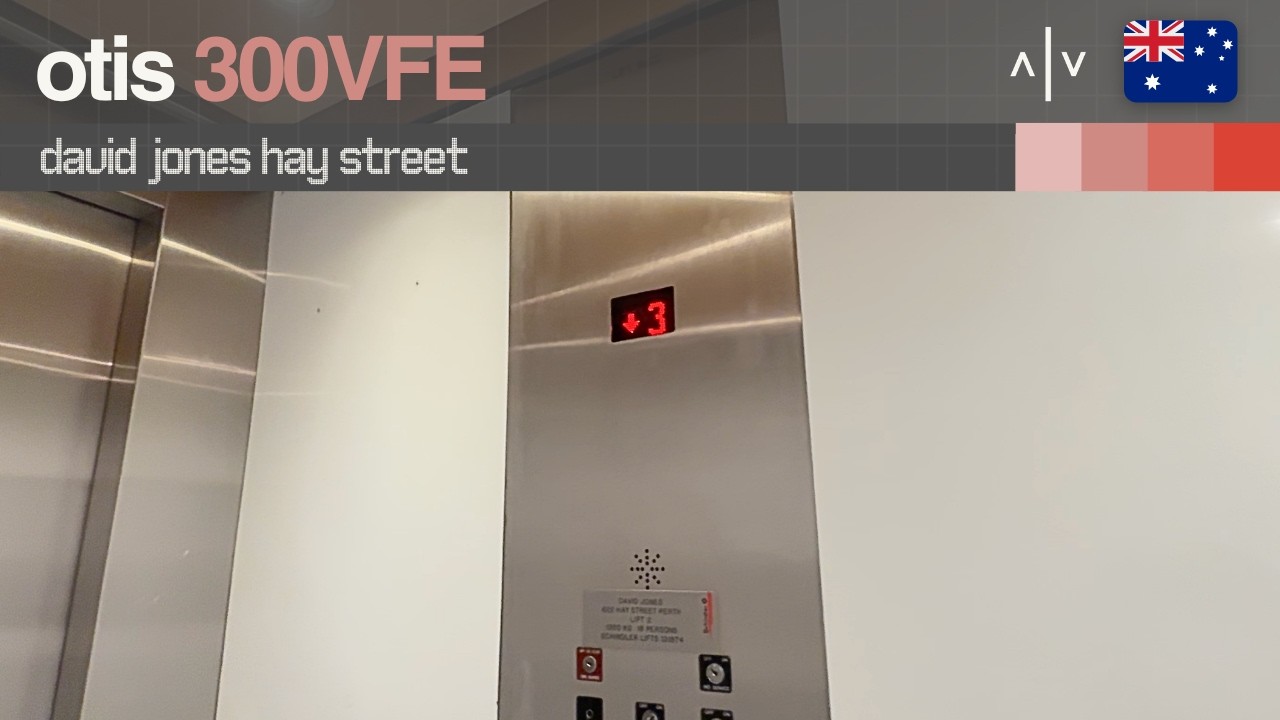 Otis 300VFE Elevator | David Jones Hay Street Mall, Perth WA