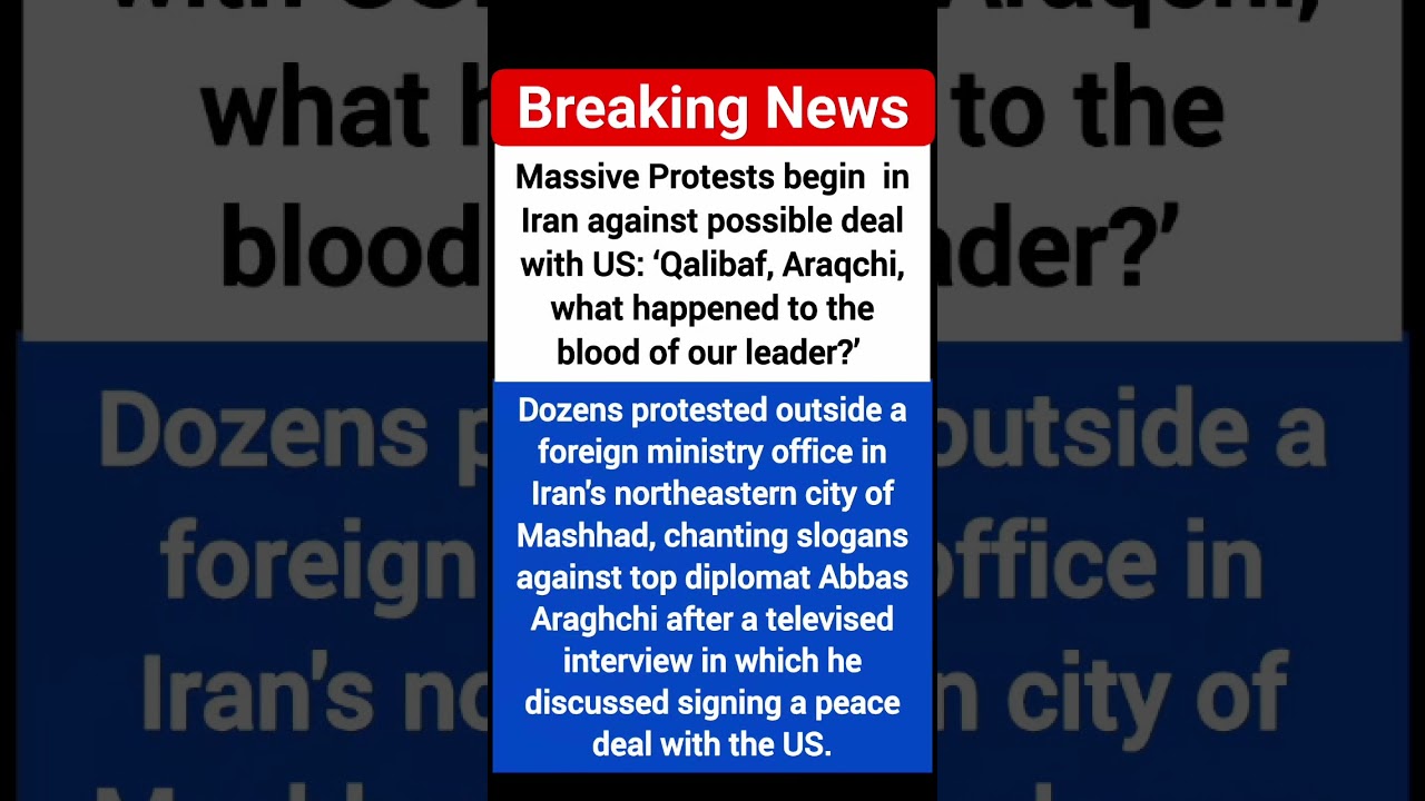 Protests in Iran begin  against possible deal with US: &lsquo;Qalibaf, Araqchi,