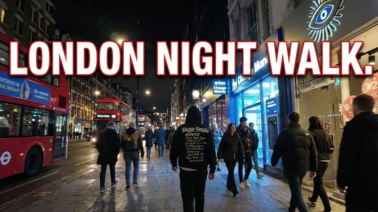 Bond Street to London Eye Relaxing Night Walk 