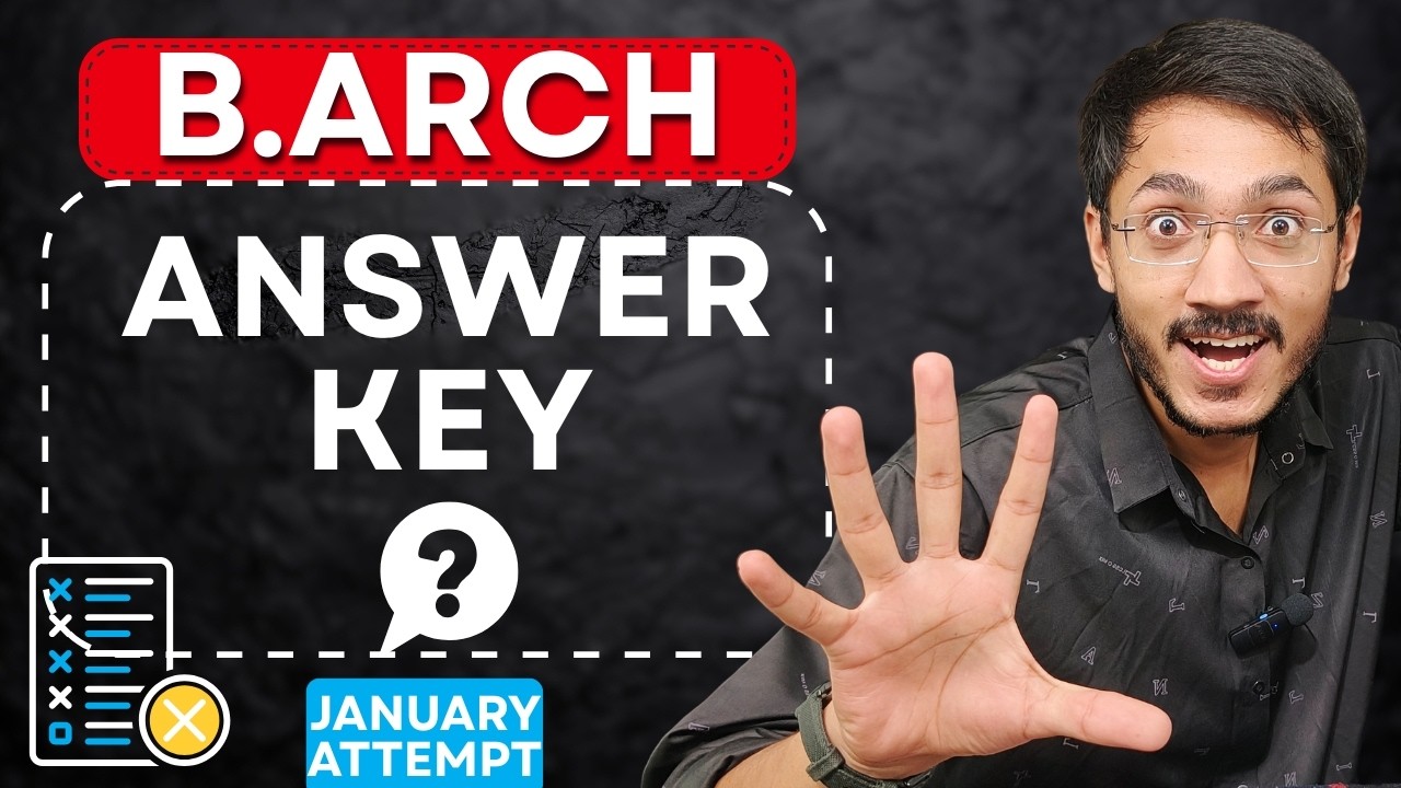 Answer Key Review | JEE (B.Arch & B.Plan) 2026 January Attempt | By Sachin Prajapat Bhaiya