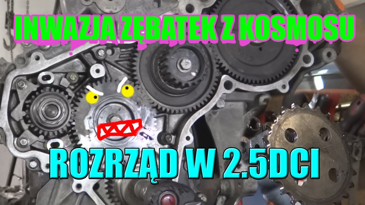 ZŁOTY WAŁ KORBOWY, KLEPANIE GŁOWICY, SKŁADAM ZĘBATKI KT&Oacute;RE WYMYŚLIŁ ŻABOJAD, 2.5 DCI ROZRZĄD.