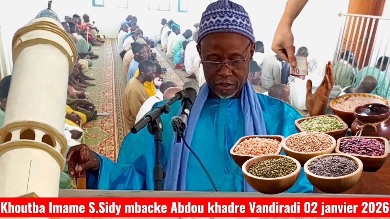 Urgent khoutba Imame s.sidy mbacke Abdou Khadre Vandradi 02 janvier 2026...