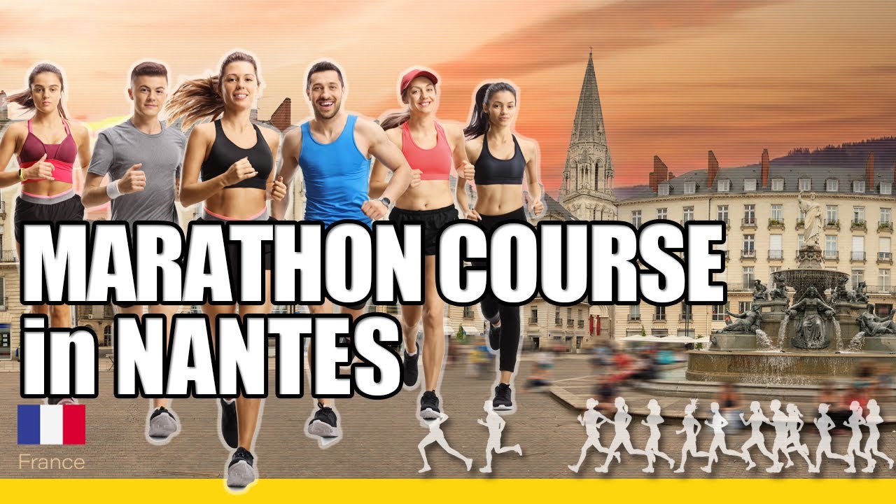 Marathon course at Nantes Marathon
