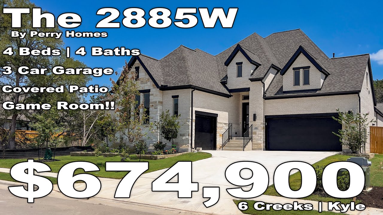 Austin Texas | New Home Tour | The 2885W by Perry Homes | 6 Creeks | Kyle