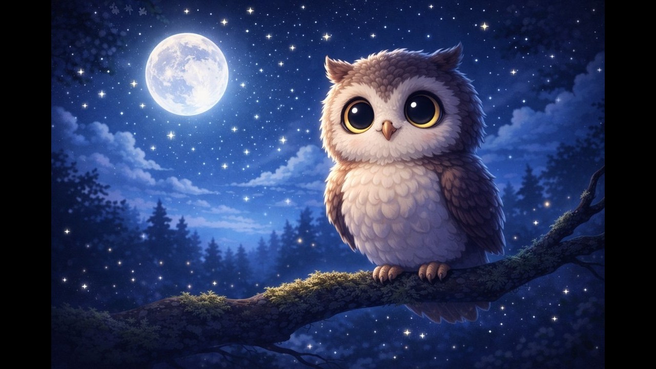 Little Owl Song 🦉🌙 | Bedtime Lullaby for Kids | My First Songs