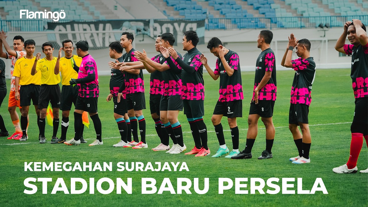 Bermain Bola di Stadion Baru Surajaya Lamongan kandang Persela - FunFootball Bojonegoro