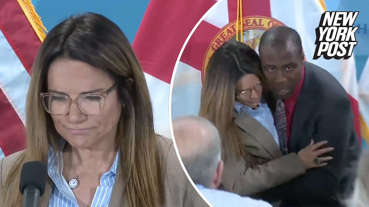 FL surgeon general leaps onto stage and saves the day as state senator faints at press conference