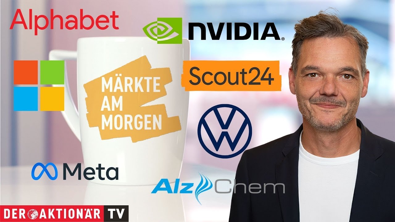 Rynki dziś rano: Nvidia, Microsoft, Meta, Alphabet, Volkswagen, Mercedes-Benz, Alzchem, Scout24