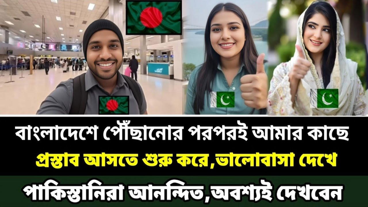 বাংলাদেশে পৌঁছানোর পরপরই আমি প্রস্তাব পেতে শুরু করি, ভালোবাসা দেখে পাকিস্তানিরা আনন্দিত হয়🇵🇰🇧🇩