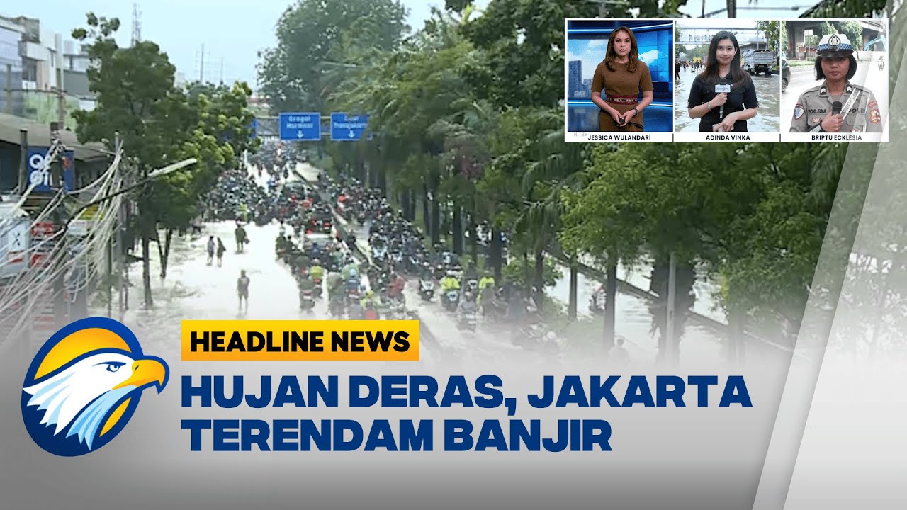 [HEADLINE NEWS 23/01] Sejumlah Wilayah Jakarta Dilanda Banjir, Lalu Lintas Terganggu