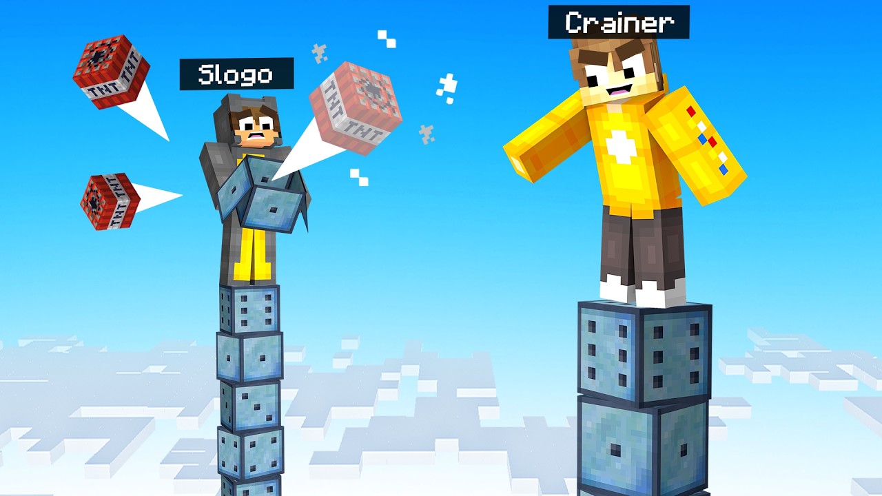 Minecraft Tower Challenge But It's Chance Cubes!