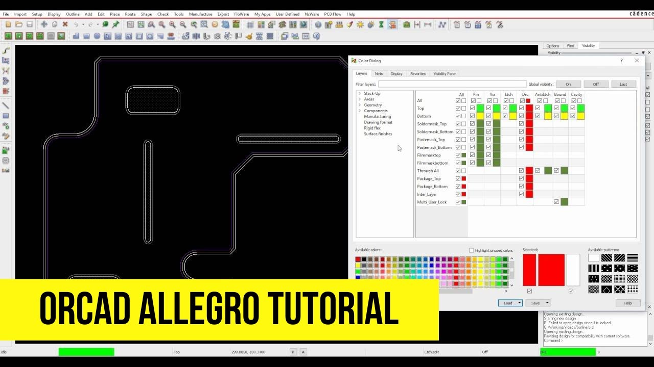 OrCAD Allegro Tutorial: How to Create Outline in OrCAD Allegro