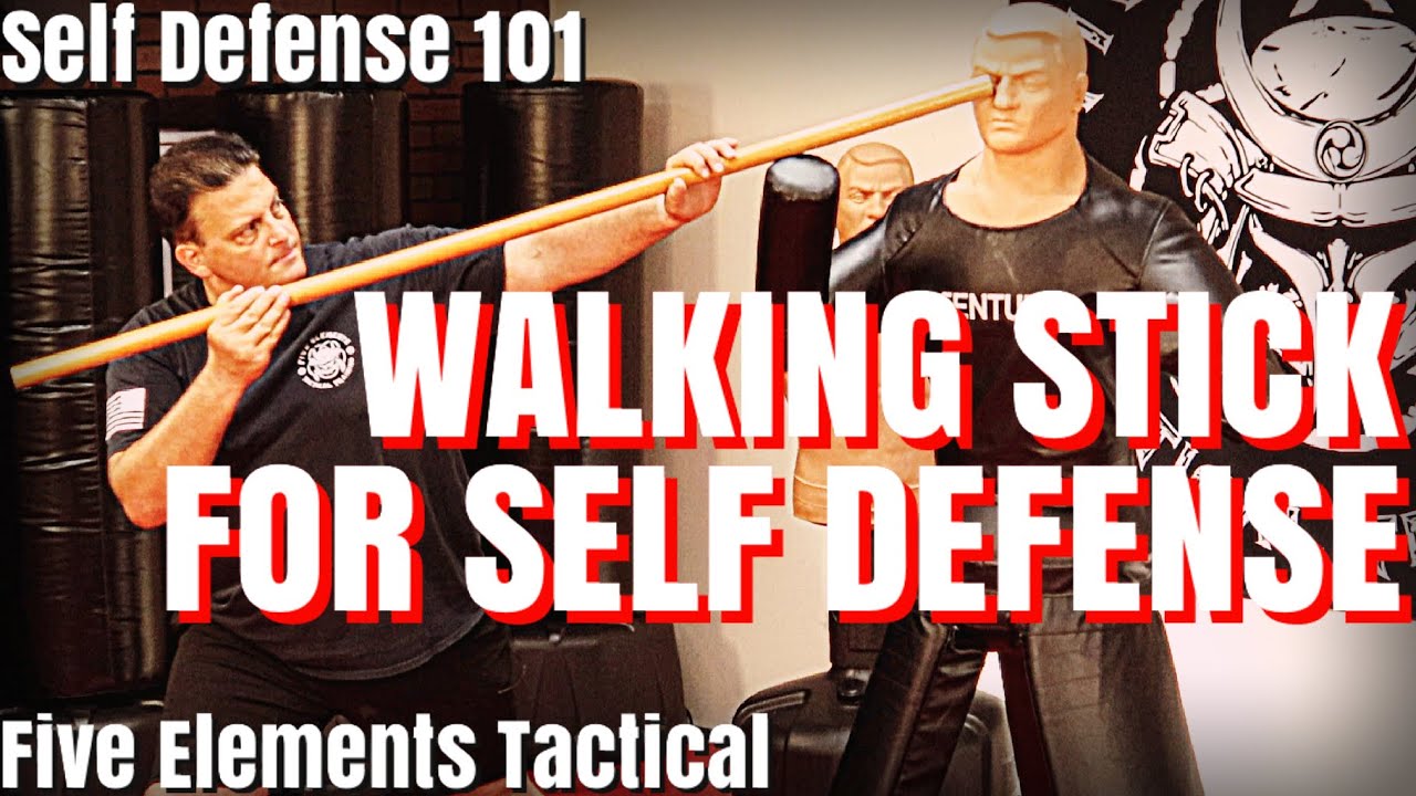 HOW TO USE WALKING STICK FOR SELF DEFENSE - SELF DEFENSE FOR BEGINNERS - ELDERLY HANDICAPPED INJURED