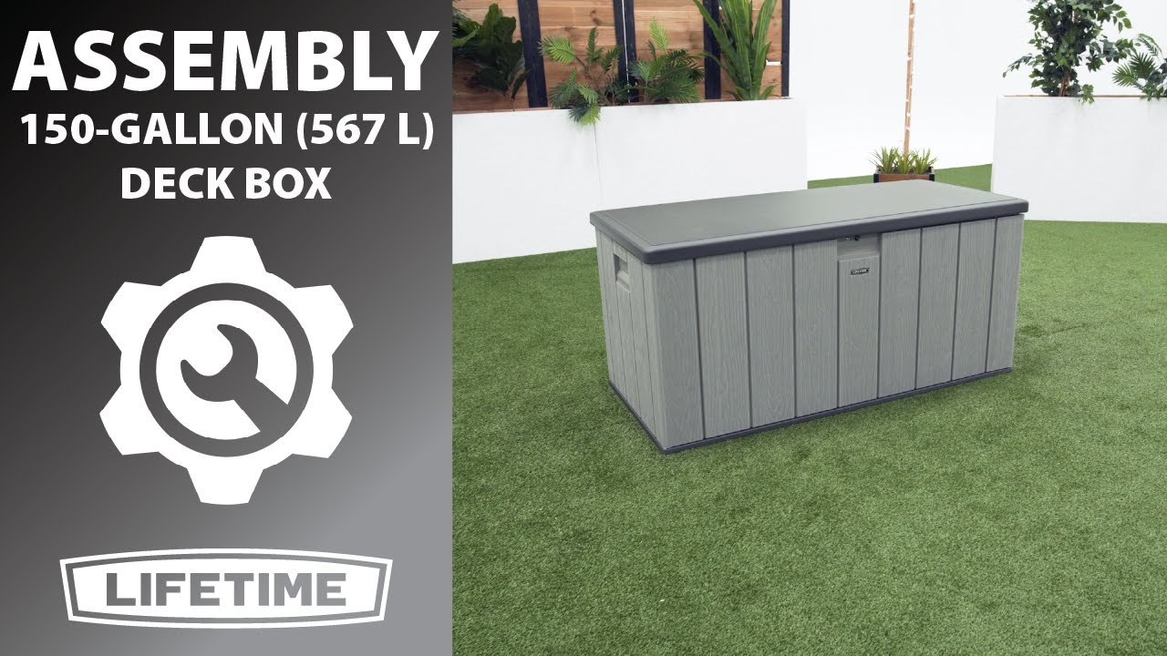 Lifetime 150 Gallon Deck Box | Lifetime Assembly Video