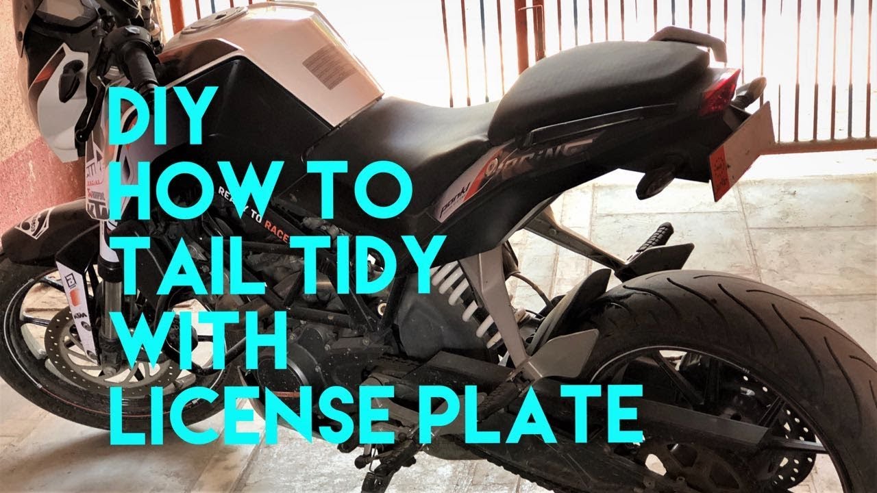 KTM Duke 200/390 2016 || Tail Tidy || DIY || Fender Eliminator With License Plate