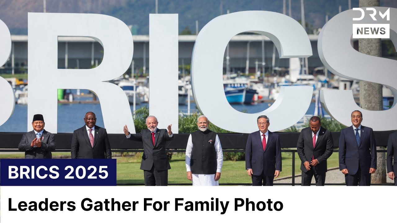 BRICS Summit 2025: Modi, Lula, Li Qiang & World Leaders Pose for Family in Brazil | AC1G