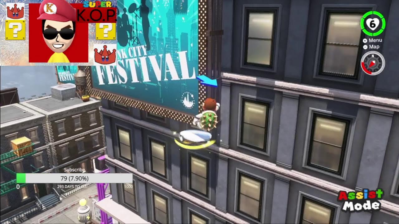 Mario odyssey but every time I die the game starts over part 6