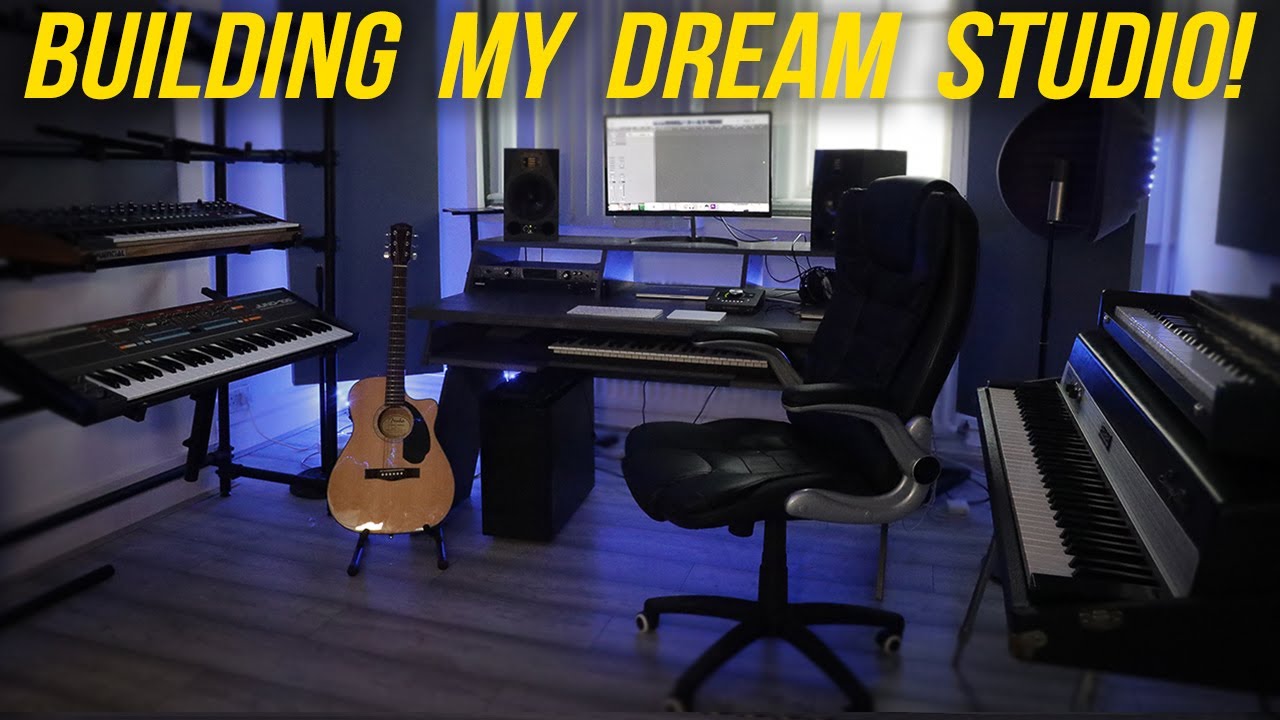 BUILDING MY DREAM STUDIO *Ultimate Transformation* | My Dream Music Production Studio Tour 2020