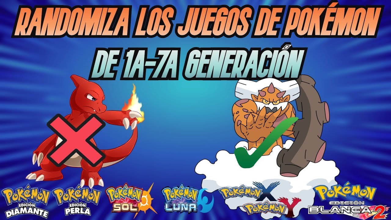 RANDOMIZA *F&Aacute;CIL* TUS JUEGOS DE POK&Eacute;MON DESDE 1&ordf; a 7&ordf; GENERACI&Oacute;N!! (DOS RANDOMIZADORES)