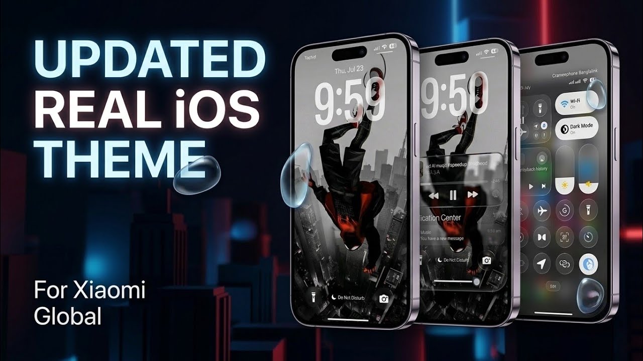 UPDATED REAL iOS 27 THEME SUPPORT DUAL MODE FOR XIAOMI GLOBAL