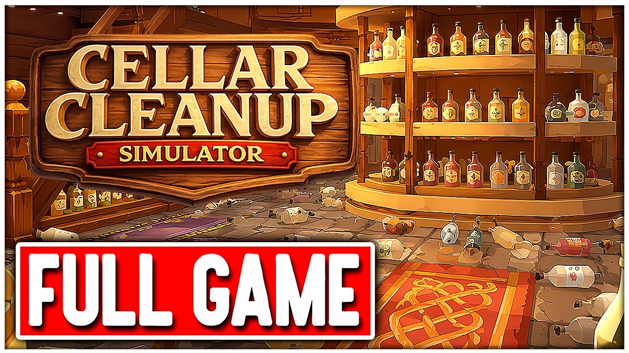 CELLAR CLEANUP SIMULATOR Gameplay FULL GAME Walkthrough No Commentary PC  + Ending
